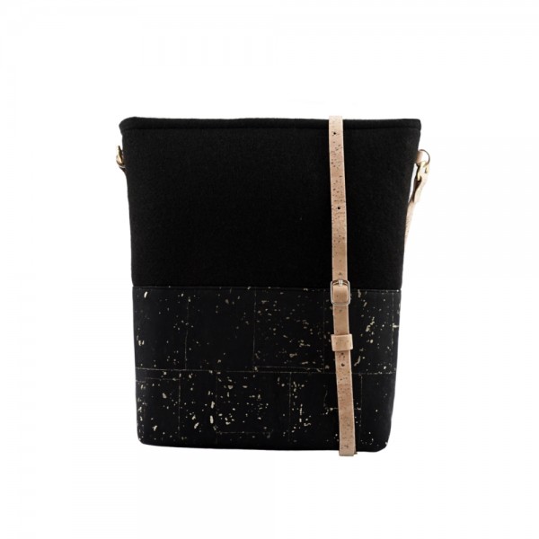 UlStO Handtasche Pectina - schwarz-gold