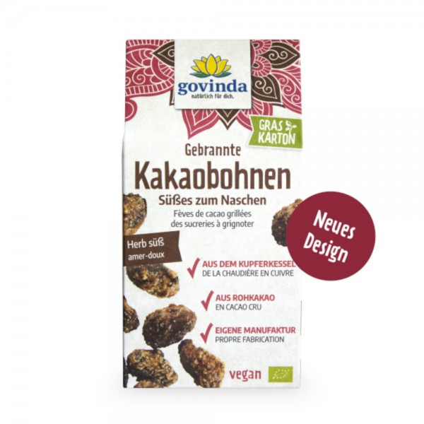 Gebrannte Kakaobohnen